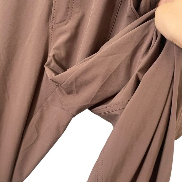 Athleta Chelsea Utility Jogger Pants Women’s Size 16 Brown Stretch Tapered Cargo - Picture 10 of 13